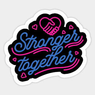 stranger together Sticker